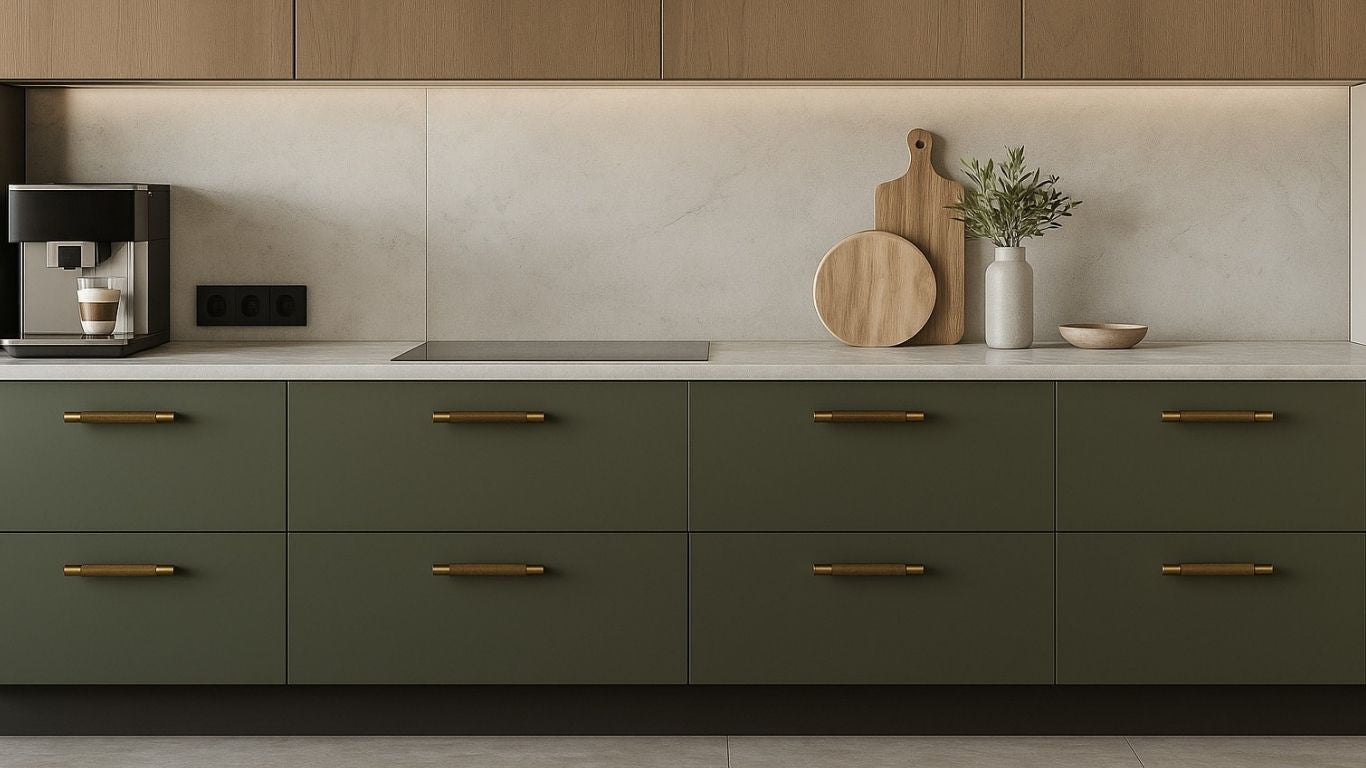 Griff 3146 | Gerillt | Antikes Messing