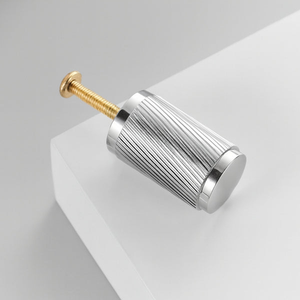 Pomello 3146 | Zigrinato | Cromo