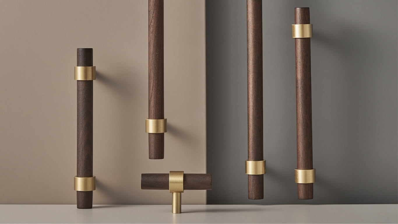 Barra a T CH025W | Noce + Ottone