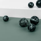 Knob DR101 | Marble | Green Flower 