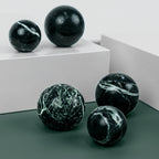 Knob DR101 | Marble | Green Flower 