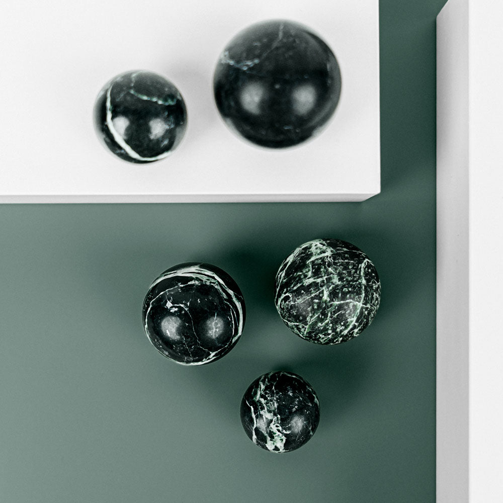Knob DR101 | Marble | Green Flower 