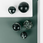 Knob DR101 | Marble | Green Flower 