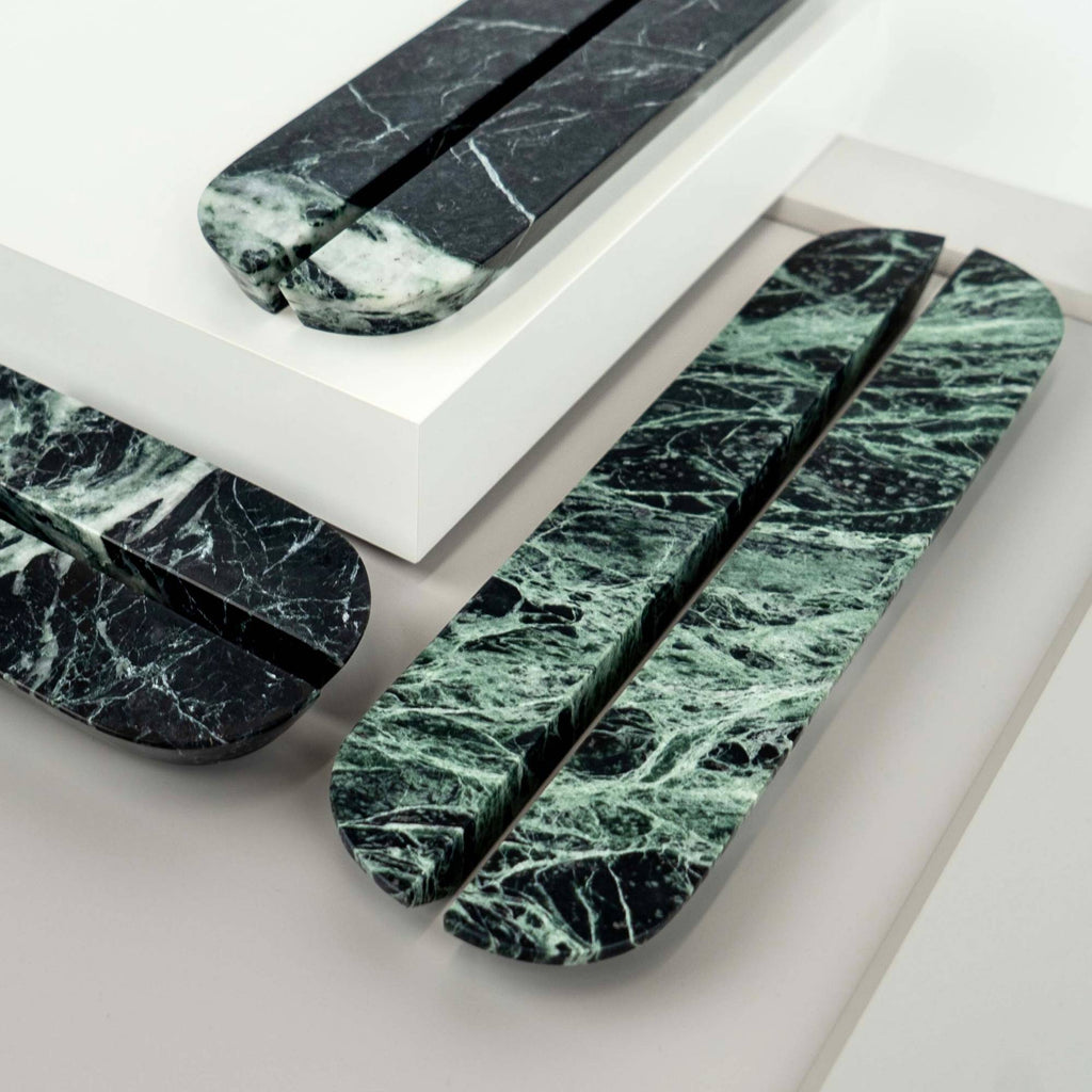 Handle DR103 | Marble | Green Flower (SET)