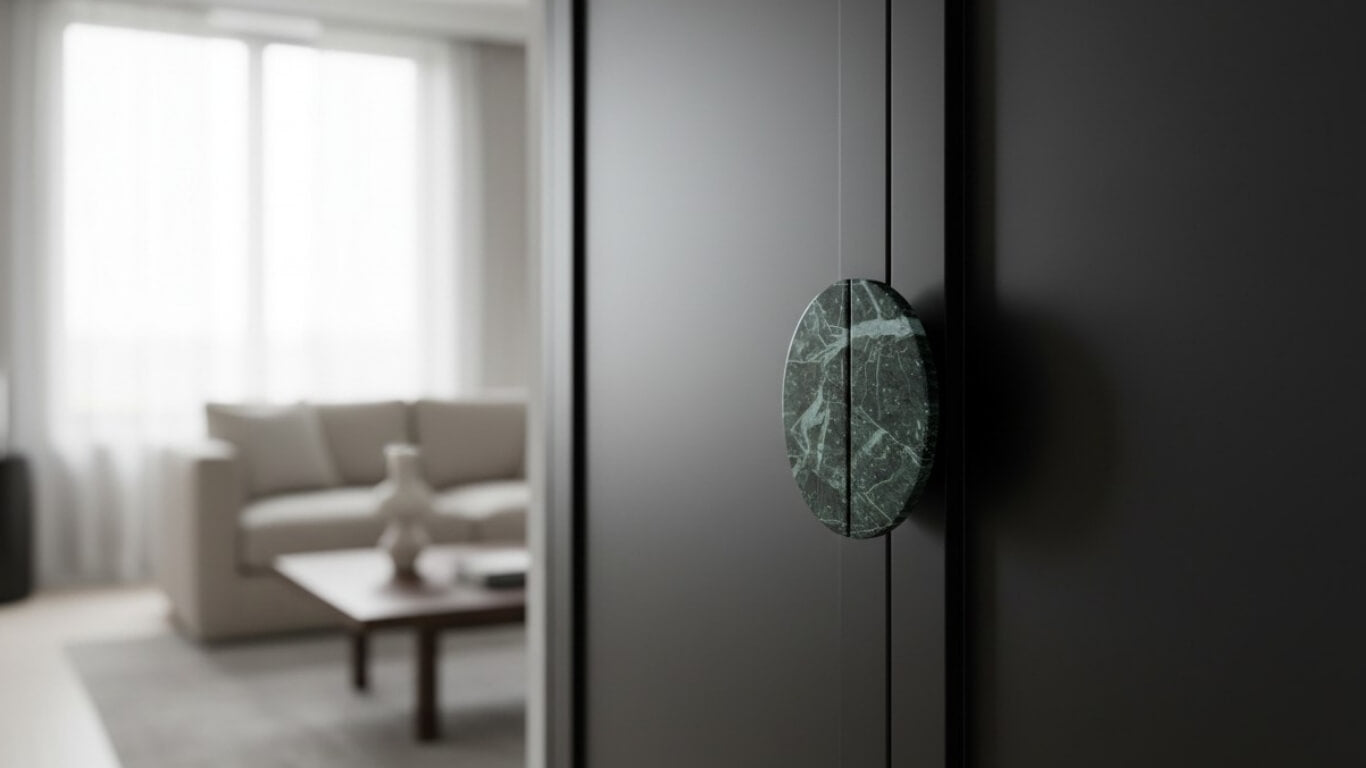 Håndtak DR102 | Marmor | Green Flower (SET)