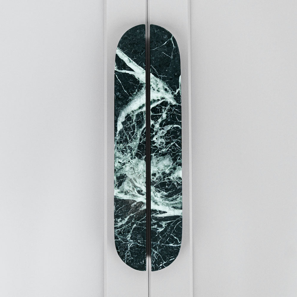 Handle DR103 | Marble | Green Flower (SET)