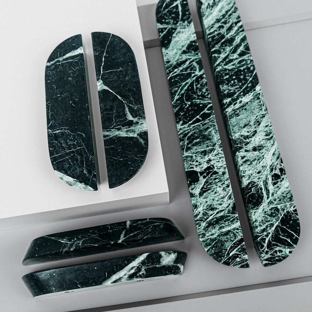 Handle DR103 | Marble | Green Flower (SET)