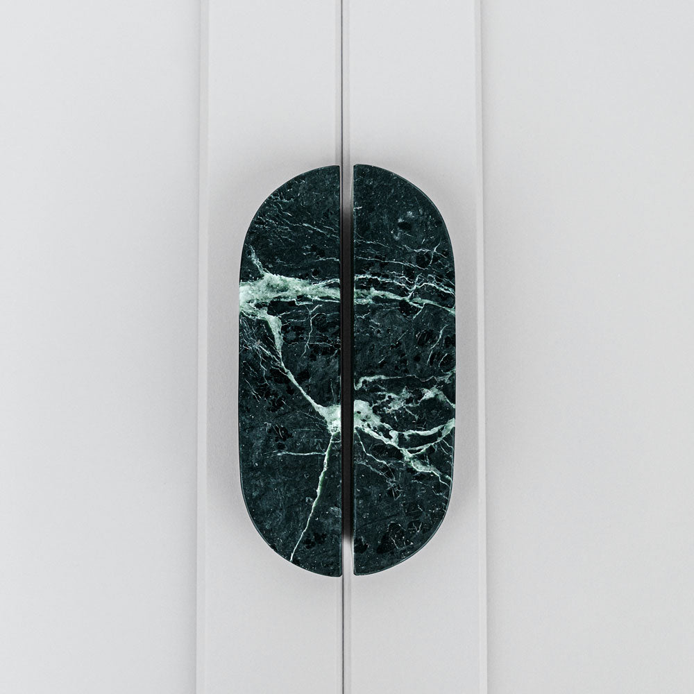 Handle DR103 | Marble | Green Flower (SET)