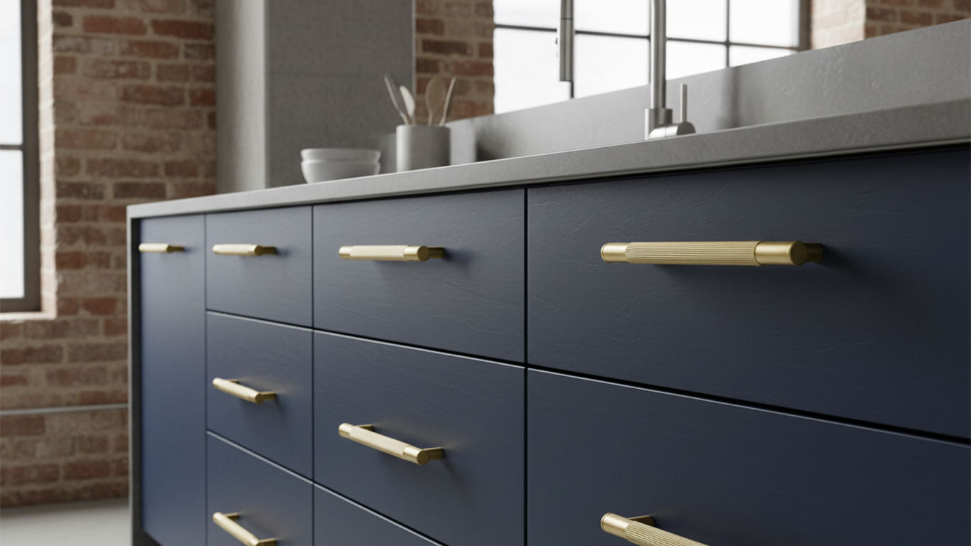 Håndtak 3100 | Riflet | Messing