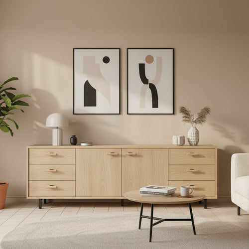 T-Bar CH076 | Beech Wood + Black