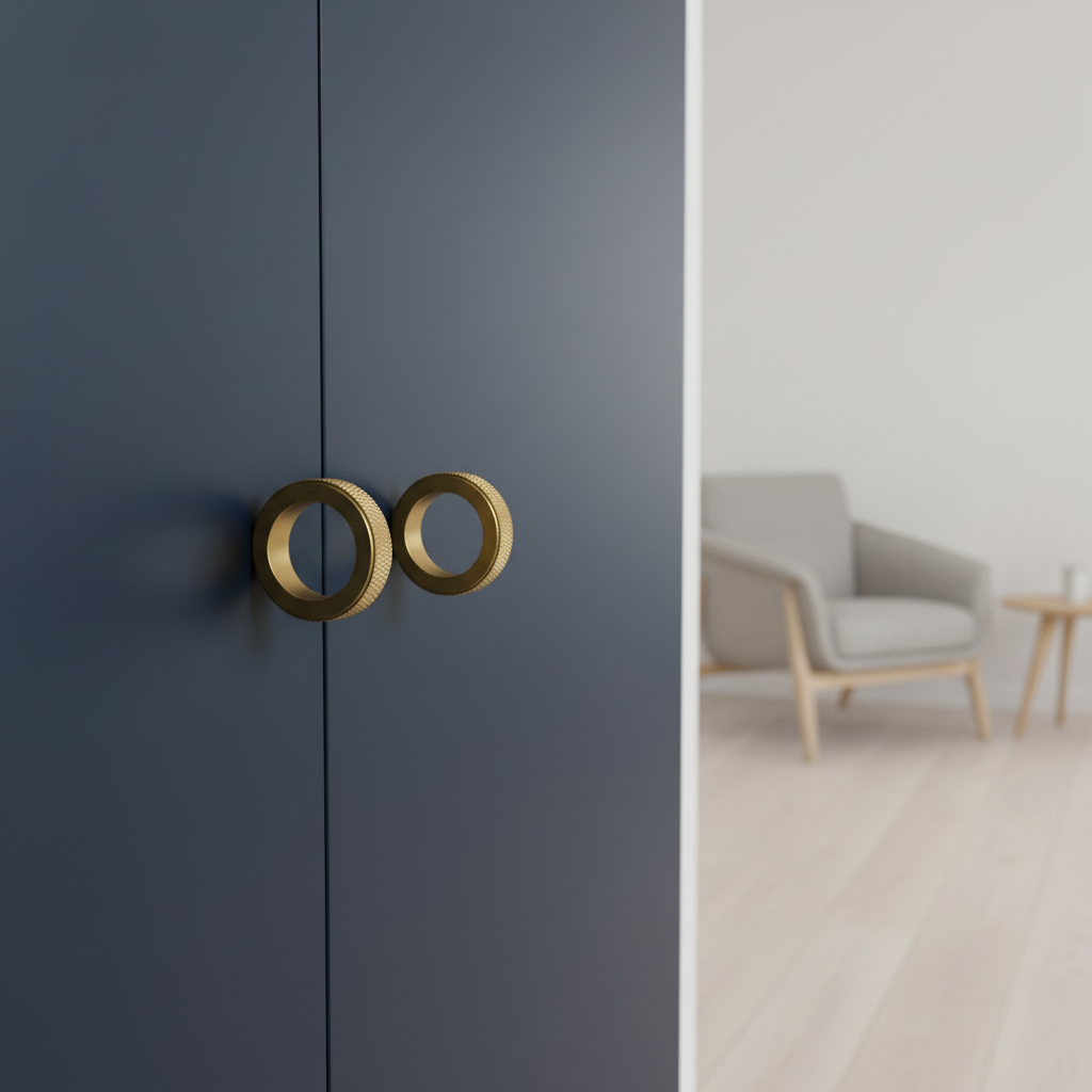 Knob CH059B | Knurled | Brass