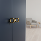 Knob CH059B | Knurled | Brass
