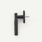 Window handle C01-191C | Knurled | Black