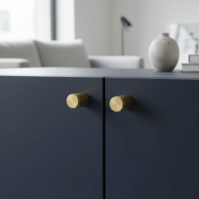 Knopp 3117 | Diamant | Mässing